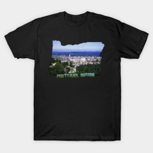 Oregon State Outline (Portland) T-Shirt